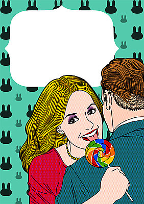 PSD 커플 여자 기념일 남자 일러스트 화이트데이 막대사탕 이벤트 성인 두명 팝아트 토끼모양 국내일러스트 모양 관계 데이이벤트 사탕 사람 그림 파일형식