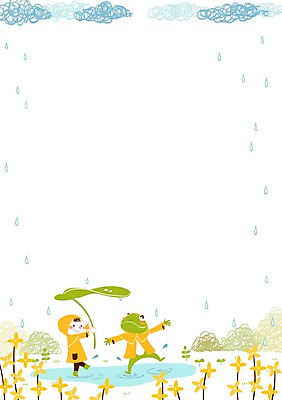 PSD 구름 남자 어린이 일러스트 나뭇잎 개구리 한명 새싹 봄 연못 개나리 빗방울 우비 나뭇잎우산 국내일러스트 자연요소 식물 1 옷 계절 꽃 잎 우산 양서류 사람 비_날씨 파일형식