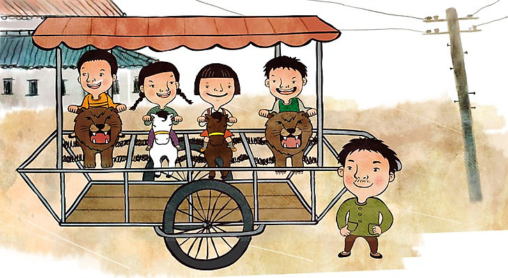 주간 PSD 여자 남자 어린이 일러스트 놀이 주택 여러명 성인 야외 수레 목마 추억 놀이기구 복고 전봇대 옛날 국내일러스트 자연요소 공공시설 다수 컨셉 사람 건물 카트 파일형식