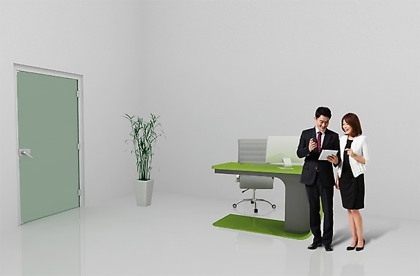 PSD 편집 편집이미지 여자 남자 화분 의자 비즈니스 실내 대화 성인 두명 태블릿 사무실 문 한국인 비즈니스맨 비즈니스우먼 책상 이미지편집 가구 말하기 사람 동양인 내부 전자제품 스마트기기 직장인 파일형식