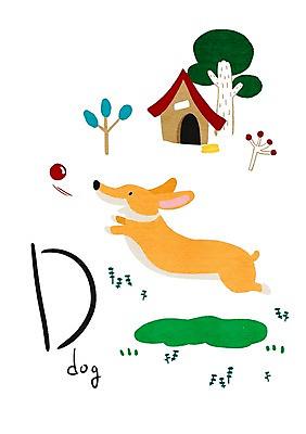PSD 나무 동물 알파벳 일러스트 공 사람없음 강아지 개집 D 낱말카드 교육자료 반려 국내일러스트 식물 영어 교육 반려동물 자료 개 교구 애견용품 파일형식