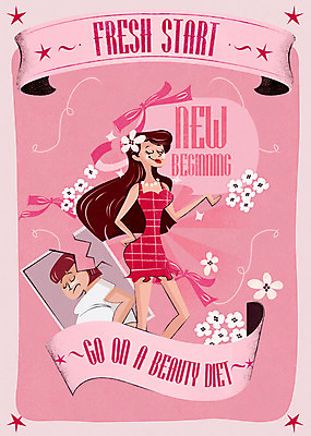 PSD 여자 꽃 포스터 리본 다이어트 일러스트 새출발 새로움 성인 두명 희망 몸매 시작 국내일러스트 식물 감정 컨셉 건강 사람 출발 파일형식