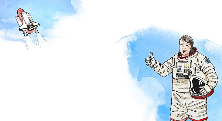 PSD 직업 여자 캘리배경 일러스트 한명 성인 우주비행사 우주선 국내일러스트 1 백그라운드 사람 우주 파일형식