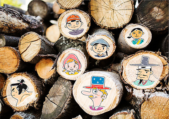 외국인 편집 편집이미지 여자 남자 여러명 성인 글로벌 한국인 장작 이미지편집 AI파일 다수 사람 동양인 인종 파일형식 벡터