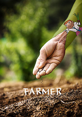 편집 편집이미지 남자 농업 한명 성인 농작물 농부 땅 씨뿌리기 이미지편집 AI파일 직업 1 산업 모션 사람 파일형식 벡터