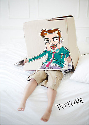 편집 편집이미지 남자 미래 한명 성인 빈박스 이미지편집 AI파일 1 컨셉 사람 상자 파일형식 벡터