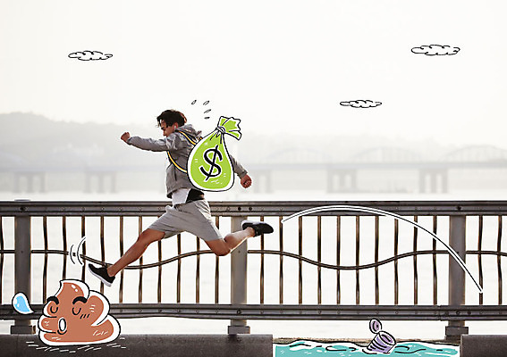 구름 편집 편집이미지 남자 한명 성인 울타리 한국인 돈자루 캔 변 이미지편집 AI파일 자연요소 1 돈 사람 동양인 담장 파일형식 벡터