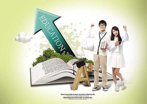 전신 PSD 편집이미지 여자 남자 화살표 대학생 학사모 교재 서기 미소 들기 20대 성인 두명 앞모습 책 파이팅 펼침 한국인 자신감 상승 대학교육 에이플러스 에듀케이션 이미지편집 모자_잡화 학생 교육 감정 뷰포인트 컨셉 졸업 모션 표정 사람 동양인 청년 점수 파일형식