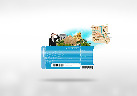 PSD 백인 편집이미지 여자 이집트 한명 상반신 20대 성인 관찰 항공권 피라미드 스핑크스 이집트여행 이미지편집 서양인 1 건축물 해외여행 모션 아프리카 사람 청년 티켓 랜드마크 파일형식