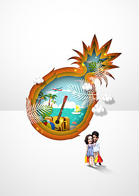 전신 PSD 서양인 구름 편집이미지 커플 여자 남자 요트 비행기 서기 들기 20대 성인 해변 두명 앞모습 야자수 쇼핑백 여행가방 통기타 비치볼 파인애플 바다여행 이미지편집 자연요소 외국인 나무 바다 뷰포인트 여행 배_교통 가방 과일 공 관계 항공교통 모션 대중교통 바캉스용품 사람 청년 기타 열대과일 파일형식