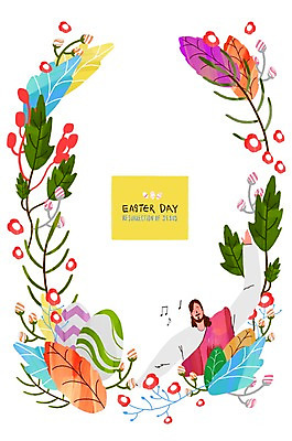 PSD 남자 꽃 기독교 어린이 일러스트 나뭇잎 한명 성인 평화 믿음 희망 예수 부활절계란 국내일러스트 식물 1 감정 종교 컨셉 잎 부활절 사람 계란 신_종교 파일형식