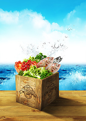 PSD 구름 편집이미지 파도 바다 하늘 어류 사람없음 목재 물 신선 수분 나무상자 나무바닥 멍게 쌈채소 이미지편집 자연요소 나무 채소 재료 바닥 상자 바다동물 수중동물 파일형식