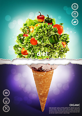 PSD 편집이미지 종이 음식 다이어트 피망 파프리카 사람없음 비교 찢어짐 아이스크림콘 반전 콘아이스크림 쌈채소 이미지편집 컨셉 채소 모션 아이스크림 건강 콘 파일형식