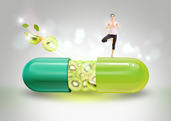 전신 PSD 편집이미지 여자 포즈 요가 건강 키위 한명 서기 성인 앞모습 30대 알약 한국인 요가복 손모으기 이미지편집 1 웰빙 뷰포인트 과일 모션 사람 동양인 손짓 장년 운동복 약 파일형식