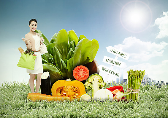 PSD 외국인 구름 편집이미지 여자 토마토 고추 하늘 가지 양파 피망 파프리카 한명 서기 미소 들기 동양인 잔디 상반신 20대 성인 햇빛 당근 브로콜리 장바구니 유기농 아스파라거스 청경채 단호박 이미지편집 자연요소 식물 1 웰빙 채소 모션 호박 뿌리채소 표정 사람 인종 청년 쇼핑 태양 바구니 파일형식