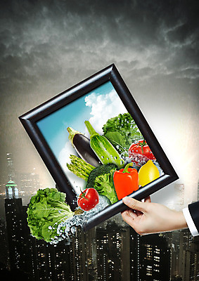 PSD 편집이미지 손 액자 토마토 하늘 가지 피망 파프리카 한손 한명 들기 빌딩 신체부위 물 도시 상추 브로콜리 수분 레몬 먹구름 아스파라거스 애호박 이미지편집 자연요소 1 채소 과일 모션 호박 사람 건물 파일형식 구름_자연