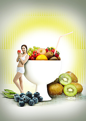 PSD 편집이미지 여자 방울토마토 딸기 키위 빨대 한명 서기 미소 들기 상반신 20대 성인 한국인 배 사과 청포도 블루베리 의료성형뷰티 이미지편집 1 토마토 과일 모션 포도 표정 사람 동양인 청년 파일형식