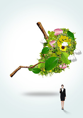 전신 PSD 백인 구름 편집이미지 여자 꽃 의학 나뭇잎 한명 서기 정장 20대 성인 앞모습 나뭇가지 장기 위장 이미지편집 자연요소 서양인 나무 식물 1 옷 뷰포인트 잎 신체 모션 사람 청년 장기_의학 파일형식