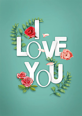 PSD 편집이미지 영어 꽃잎 꽃 잎 나뭇잎 사랑 사람없음 빨간색 장미 이미지편집 식물 문자 감정 컬러 파일형식