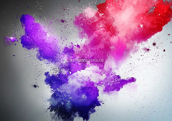 PSD 배경화면 백그라운드 일러스트 사람없음 컬러풀 연기 폭발 가루 먼지 파우더 더스트파티클 국내일러스트 컬러 파일형식