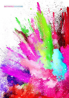 PSD 배경화면 백그라운드 일러스트 사람없음 컬러풀 연기 폭발 가루 먼지 파우더 더스트파티클 국내일러스트 컬러 파일형식