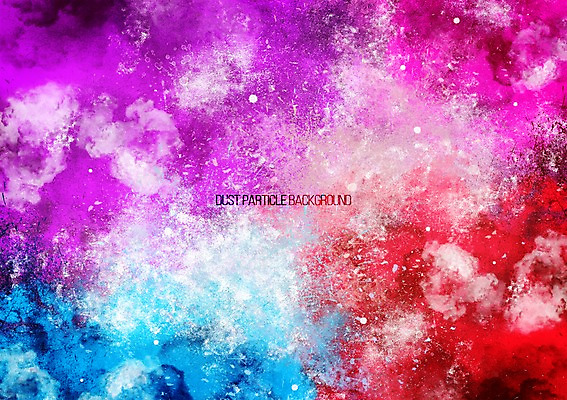 PSD 배경화면 백그라운드 일러스트 사람없음 컬러풀 연기 폭발 가루 먼지 파우더 더스트파티클 국내일러스트 컬러 파일형식
