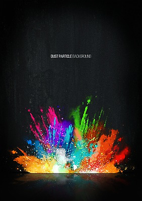 PSD 배경화면 백그라운드 일러스트 사람없음 컬러풀 연기 폭발 가루 먼지 파우더 더스트파티클 국내일러스트 컬러 파일형식