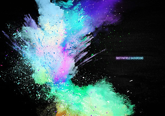 PSD 배경화면 백그라운드 일러스트 사람없음 컬러풀 연기 폭발 가루 먼지 파우더 더스트파티클 국내일러스트 컬러 파일형식