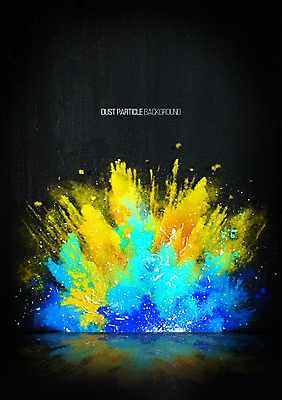PSD 배경화면 백그라운드 일러스트 사람없음 컬러풀 연기 폭발 가루 먼지 파우더 더스트파티클 국내일러스트 컬러 파일형식