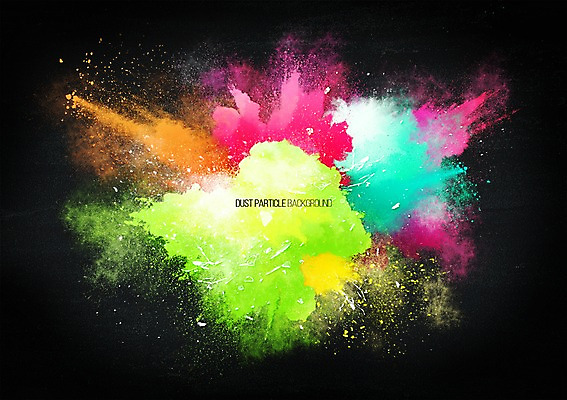 PSD 배경화면 백그라운드 일러스트 사람없음 컬러풀 연기 폭발 가루 먼지 파우더 더스트파티클 국내일러스트 컬러 파일형식