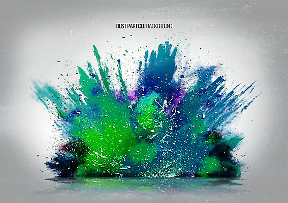 PSD 배경화면 백그라운드 일러스트 사람없음 컬러풀 연기 폭발 가루 먼지 파우더 더스트파티클 국내일러스트 컬러 파일형식