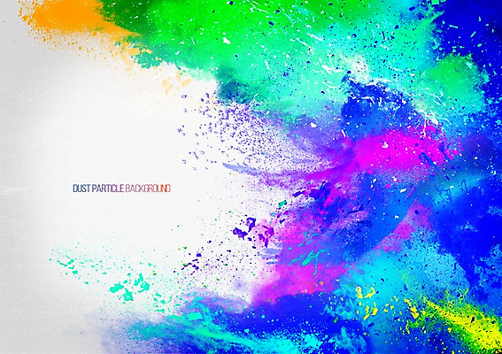 PSD 배경화면 백그라운드 일러스트 사람없음 컬러풀 연기 폭발 가루 먼지 파우더 더스트파티클 국내일러스트 컬러 파일형식