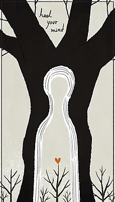 PSD 나무 일러스트 상상 사람모양 상상일러스트 사람없음 치료 하트 마음 국내일러스트 모양 식물 의학 파일형식