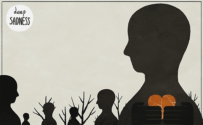 PSD 나무 일러스트 상상 사람모양 상상일러스트 사람없음 치료 고통 슬픔 하트 마음 균열 국내일러스트 모양 식물 감정 의학 모션 파일형식