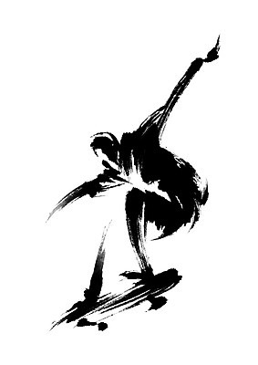 전신 PSD 스포츠 일러스트 캘리그라피 운동선수 한명 사람 스케이트보드 보더 국내일러스트 1 보드_스포츠 파일형식