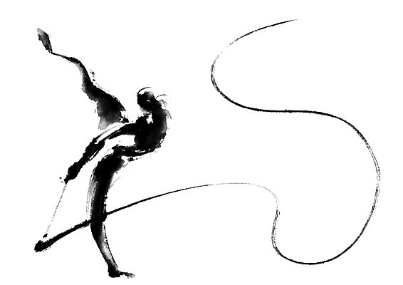 전신 PSD 스포츠 포즈 일러스트 캘리그라피 운동선수 한명 서기 사람 체조선수 체조 리본체조 국내일러스트 1 모션 운동 파일형식