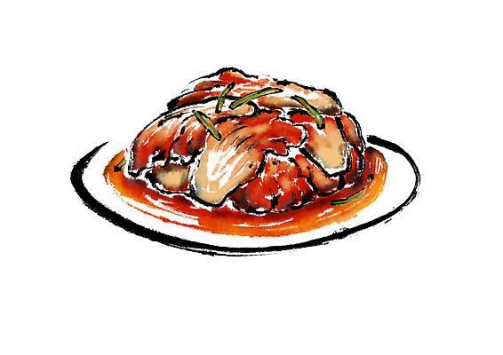 PSD 접시 한식 일러스트 캘리그라피 김치 사람없음 발효 배추김치 발효음식 국내일러스트 식기 음식 파일형식