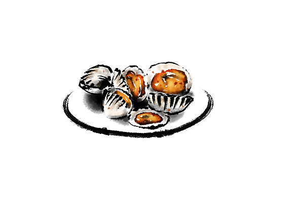 PSD 접시 한식 음식 일러스트 캘리그라피 반찬 사람없음 꼬막 꼬막무침 국내일러스트 식기 어패류 파일형식