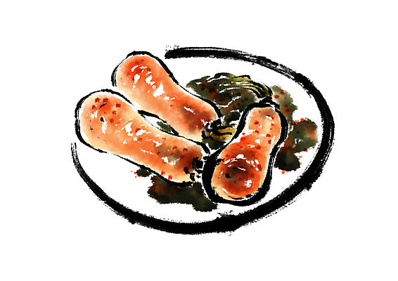 PSD 접시 한식 일러스트 캘리그라피 김치 사람없음 세개 발효 발효음식 총각김치 국내일러스트 식기 음식 3 파일형식