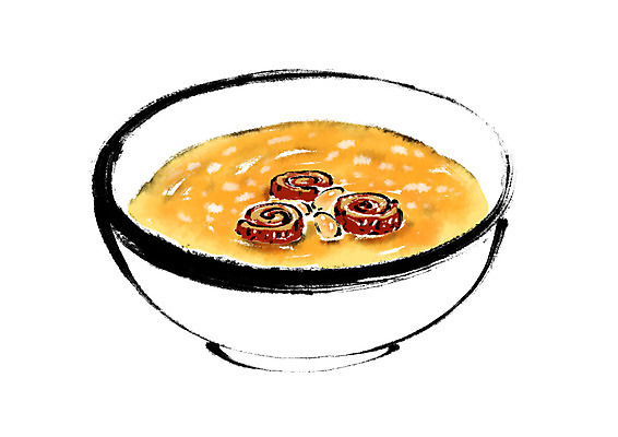 PSD 그릇 한식 음식 일러스트 캘리그라피 사람없음 죽 호박죽 국내일러스트 식기 파일형식