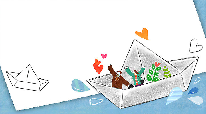 PSD 여자 남자 일러스트 나뭇잎 사각프레임 프레임 광고판 성인 두명 희망 물방울 하트 종이배 프레임일러스트 국내일러스트 모양 감정 잎 알림판 사람 사각형 종이접기 판 파일형식