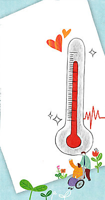 PSD 여자 남자 꽃 일러스트 나뭇잎 사각프레임 프레임 광고판 성인 두명 새싹 희망 하트 온도계 체온계 휠체어 프레임일러스트 국내일러스트 모양 식물 감정 잎 알림판 사람 사각형 판 파일형식