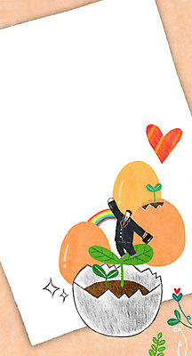 PSD 남자 무지개 일러스트 나뭇잎 사각프레임 프레임 광고판 한명 성인 새싹 계란 희망 하트 계란껍데기 프레임일러스트 국내일러스트 자연요소 모양 식물 1 감정 잎 알림판 사람 사각형 알 판 파일형식