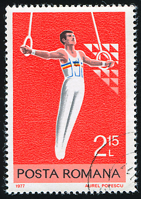 포토 JPG 해외이미지 전신 남자 올림픽 한명 성인 빨간색 잡기 삼각형 체조선수 체조 기념물 우표 링체조 성인남자한명만 해외202004 해외포토 도형 1 스포츠 컬러 모션 운동선수 사람 운동 남자한명만 성인남자만 파일형식 이미지허브