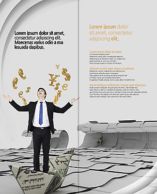 전신 PSD 서양인 템플릿 편집 표지디자인 북디자인 출판디자인 남자 내지 리플렛 지폐 2단접지 북커버 비즈니스 팔벌리기 한명 웃음 정장 팜플렛 20대 성인 금융 달러 올려보기 유로 비즈니스맨 화폐기호 엔 종이배 이미지템플릿 외국인 1 기호 옷 돈 모션 표정 사람 청년 경제 직장인 화폐 종이접기 파일형식