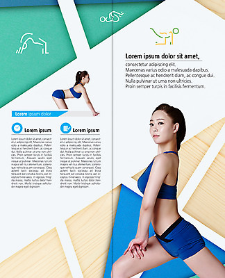 PSD 템플릿 편집 표지디자인 북디자인 출판디자인 여자 내지 리플렛 다이어트 2단접지 북커버 팜플렛 상반신 20대 성인 두명 옆모습 운동 스트레칭 한국인 탱크톱 의료성형뷰티 이미지템플릿 뷰포인트 상의 건강 사람 동양인 청년 파일형식