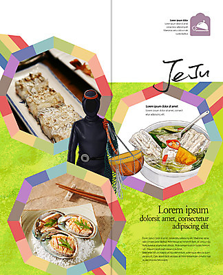 PSD 템플릿 편집 표지디자인 북디자인 출판디자인 여자 내지 한식 음식 리플렛 2단접지 북커버 젓가락 한명 팜플렛 상반신 성인 제주도 숟가락 해산물 전복 해녀 갈치 갈치구이 해녀복장 이미지템플릿 직업 1 옷 어패류 한국 수저 어류 사람 생선구이 파일형식