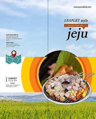 PSD 구름 템플릿 편집 표지디자인 북디자인 출판디자인 표지 한식 음식 리플렛 바다 지도 2단접지 북커버 하늘 육류 팜플렛 사람없음 제주도 그릴 이미지템플릿 자연요소 식재료 주방용품 한국 파일형식
