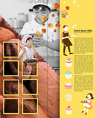 PSD 템플릿 편집 표지디자인 북디자인 출판디자인 여자 남자 내지 어린이 빵 리플렛 2단접지 북커버 요리 팜플렛 여러명 성인 한국인 먹기 제빵 거품기 머핀 믹싱볼 이미지템플릿 그릇 음식 다수 모션 주방용품 사람 동양인 제과제빵 파일형식