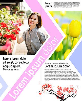 PSD 템플릿 편집 표지디자인 북디자인 출판디자인 여자 꽃 내지 리플렛 2단접지 북커버 한명 웃음 팜플렛 상반신 성인 옆모습 30대 봄 한국인 튤립 나뭇가지 꽃집 이미지템플릿 나무 식물 1 계절 뷰포인트 표정 사람 동양인 장년 상점 파일형식